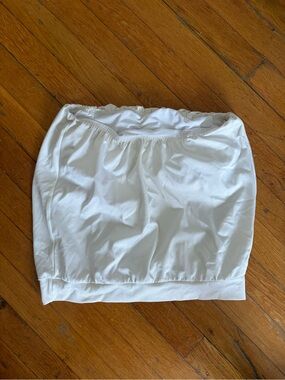 White Bandeau Swim Tube Top